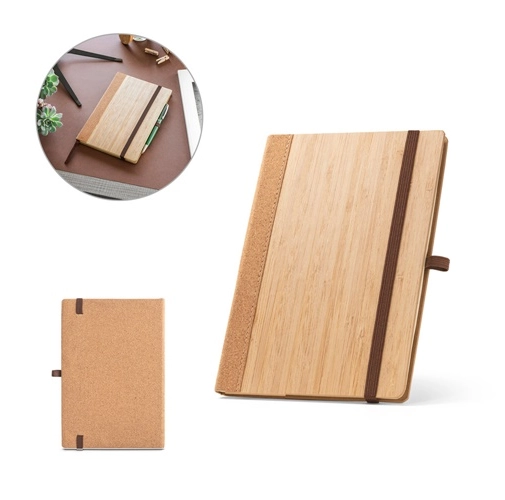 ORWELL. Cuaderno A5 realizado con hojas de bambú y corcho