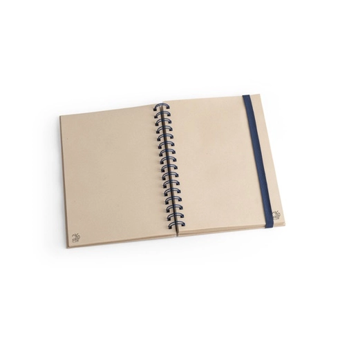 PROUST. Libreta A5 de anillas, tapa dura, fabricada en papel de caña de azúcar (80% caña de azúcar), con páginas lisas