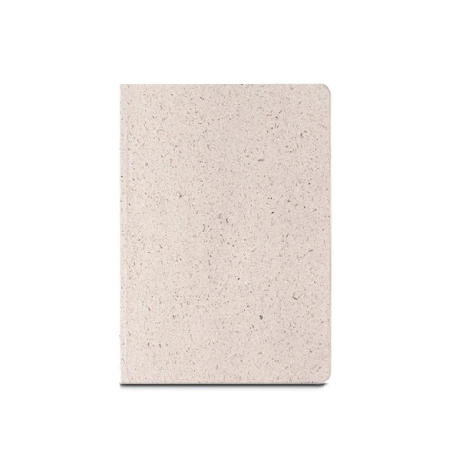 ORGANIC SEMI-RIGID. Bloc de notas A5 con tapa semirrígida de materia orgánica de elefante (80%)