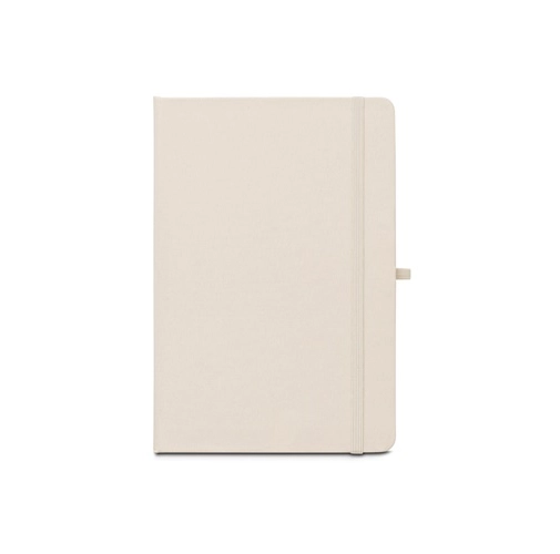 ANNE. Cuaderno A5 en poliéster reciclado (100% rPET) con páginas a rayas