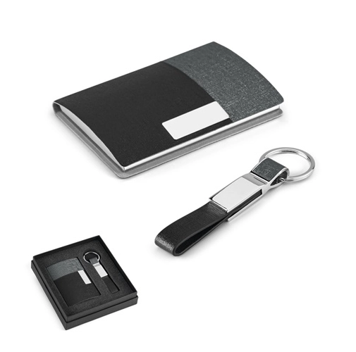 TRAVOLTA. Juego de tarjetero y llavero