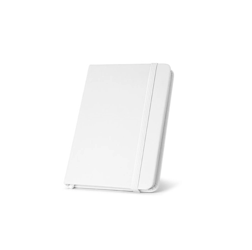white MEYER. Cuaderno de bolsillo en PU con hojas lisas