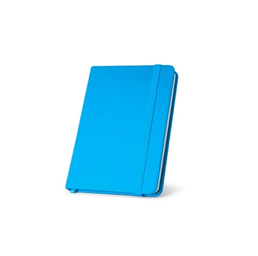 azul claro MEYER. Cuaderno de bolsillo en PU con hojas lisas
