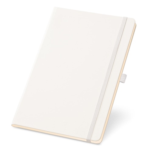 white TWAIN. bloc de notas A5 con hojas rayadas en color marfil
