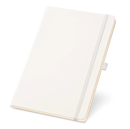 white TWAIN. bloc de notas A5 con hojas rayadas en color marfil