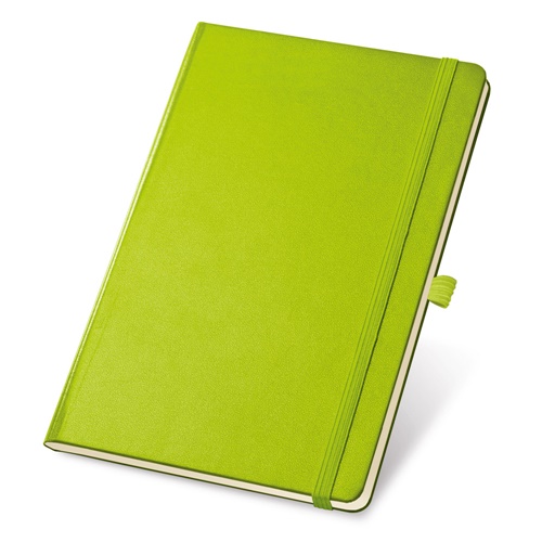 verde claro TWAIN. bloc de notas A5 con hojas rayadas en color marfil