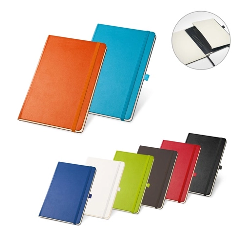 TWAIN. bloc de notas A5 con hojas rayadas en color marfil