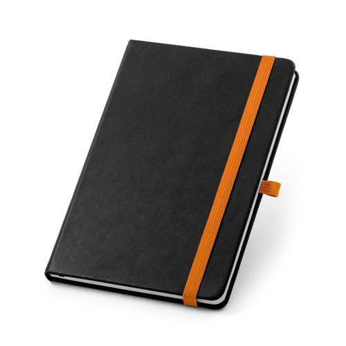 orange ROTH. Cuaderno A5 de PU con hojas rayadas