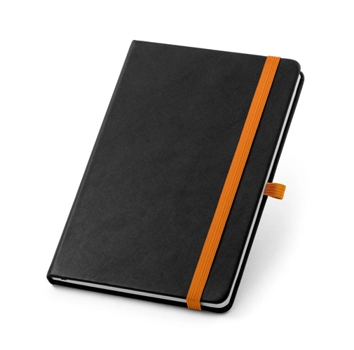 orange ROTH. Cuaderno A5 de PU con hojas rayadas