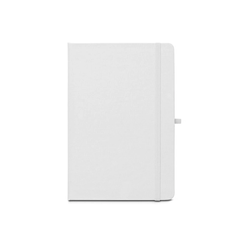 ANNE SUB. Libreta A5 de poliéster reciclado (100% rPET) 300D, ideal para personalizar por sublimación