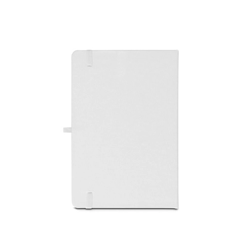 ANNE SUB. Libreta A5 de poliéster reciclado (100% rPET) 300D, ideal para personalizar por sublimación