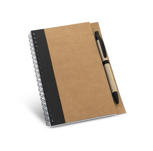 black ASIMOV. Bloc de notas tamaño B6 con espiral, páginas lisas