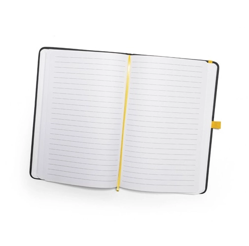yellow CORBIN. Cuaderno A5 en PU con hojas rayadas