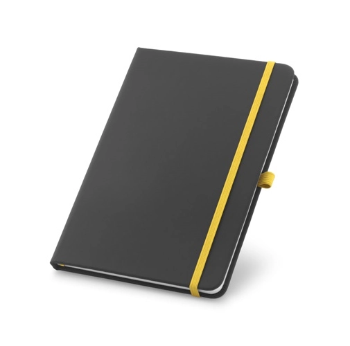 yellow CORBIN. Cuaderno A5 en PU con hojas rayadas