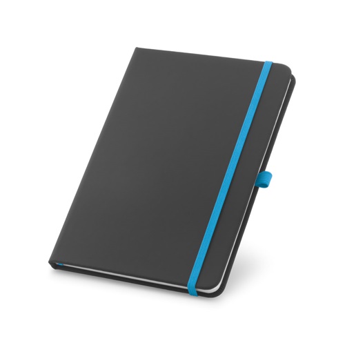 azul claro CORBIN. Cuaderno A5 en PU con hojas rayadas
