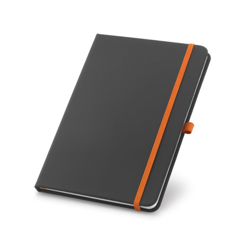 orange CORBIN. Cuaderno A5 en PU con hojas rayadas