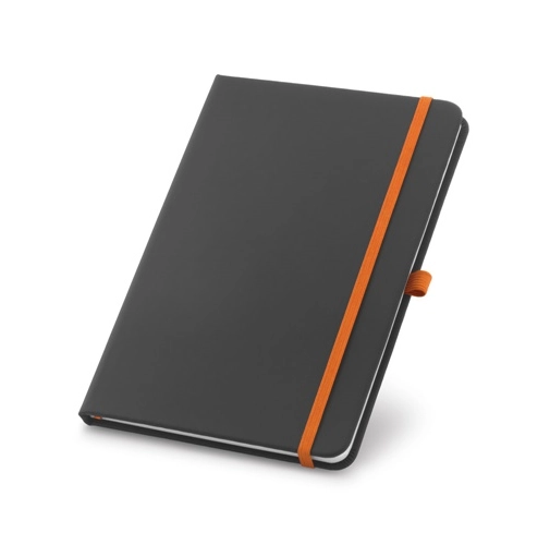 orange CORBIN. Cuaderno A5 en PU con hojas rayadas