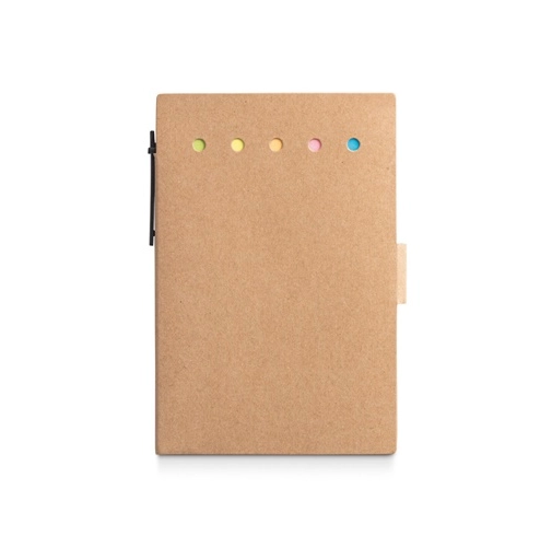 natural COOPER. Bloc de notas adhesivas, que incluye en un lateral 6 juegos