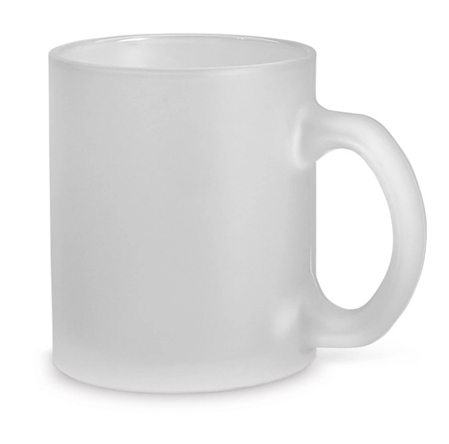 white KENNY II. Taza de vidrio 340 mL