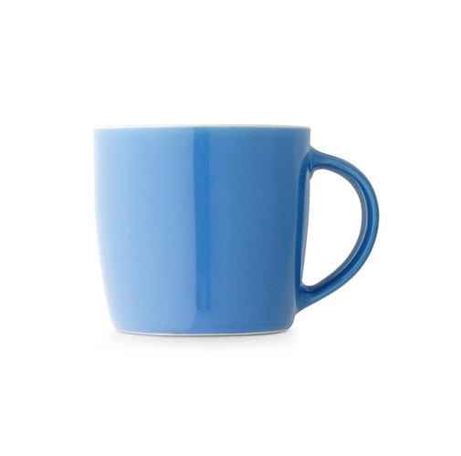 azul claro COMANDER. Taza de cerámica 370 mL