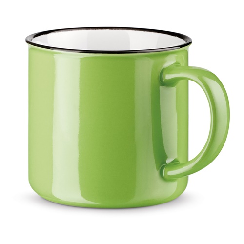 verde claro VERNON. Taza de cerámica de 340 ml