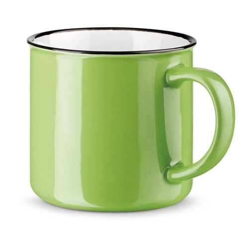 verde claro VERNON. Taza de cerámica de 340 ml