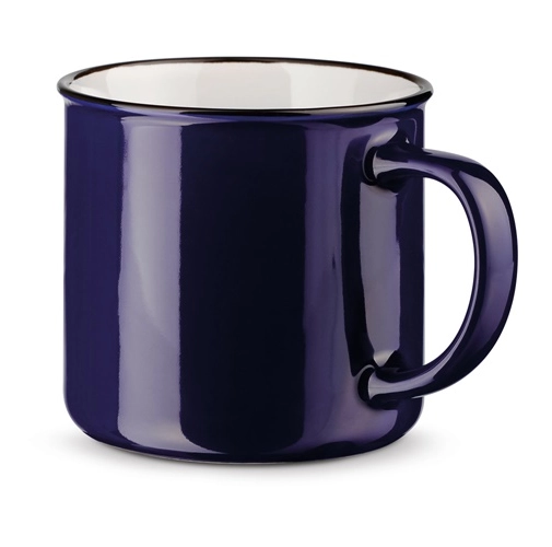 azul marino VERNON. Taza de cerámica de 340 ml