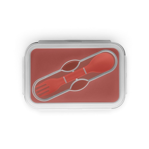 red SAFFRON. Fiambrer. Fiambrera hermética retráctil de silicona y PP 640 mL