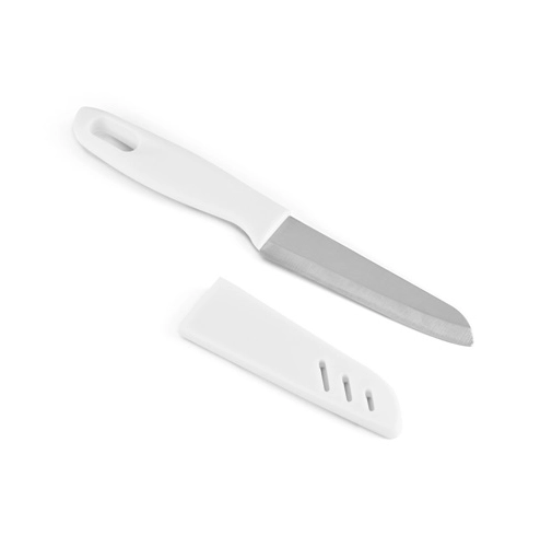 white MIKUS. Cuchillo de acero inoxidable y PP