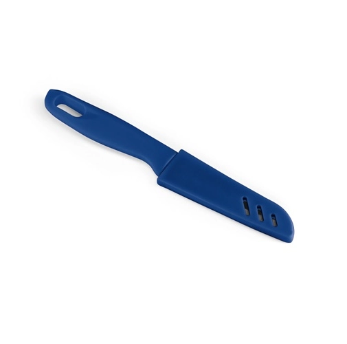 azul royal MIKUS. Cuchillo de acero inoxidable y PP