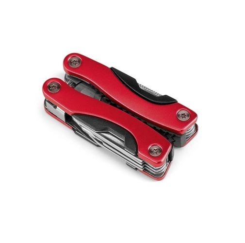 red DUNITO. Mini alicate multifunción plegable fabricado en acero inoxidable y aluminio