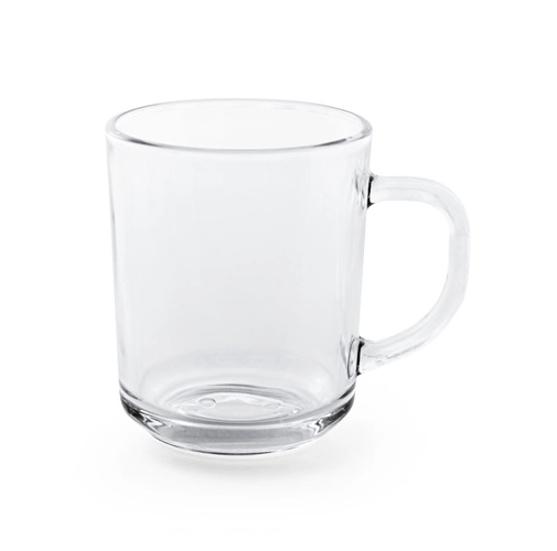 transparente SOFFY. Taza de vidrio de 230 mL