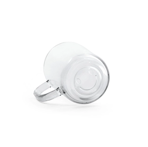 transparente SOFFY. Taza de vidrio de 230 mL