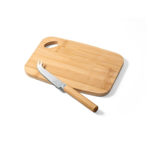 natural CAPPERO. Tabla de quesos y juego de cuchillos