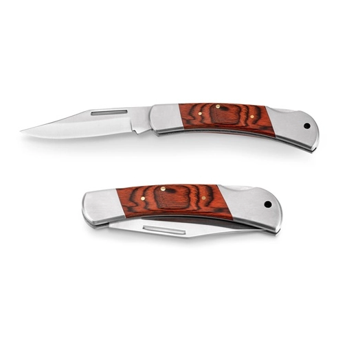 FALCON II. Navaja de bolsillo de acero inoxidable y madera