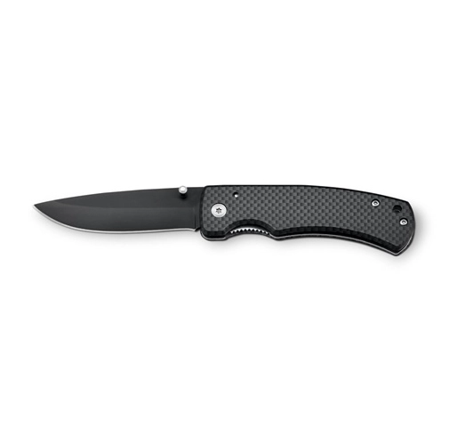 black ALICK. Navaja de bolsillo de acero inoxidable y metal