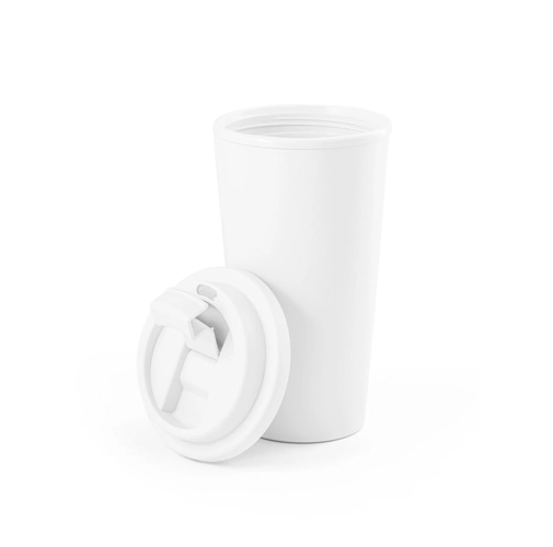 white CUPPARI. Taza de viaje