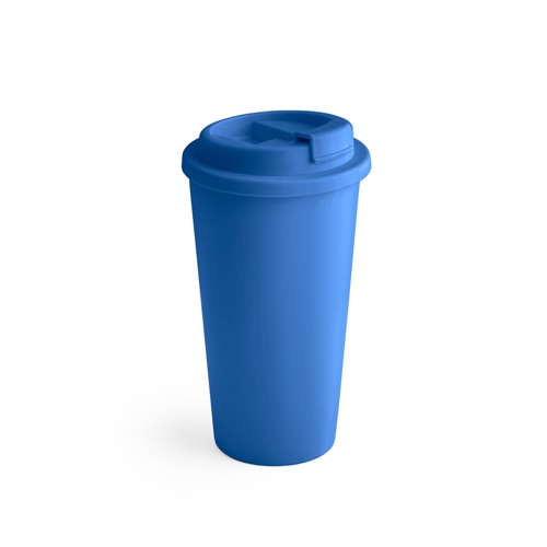 azul royal CUPPARI. Taza de viaje