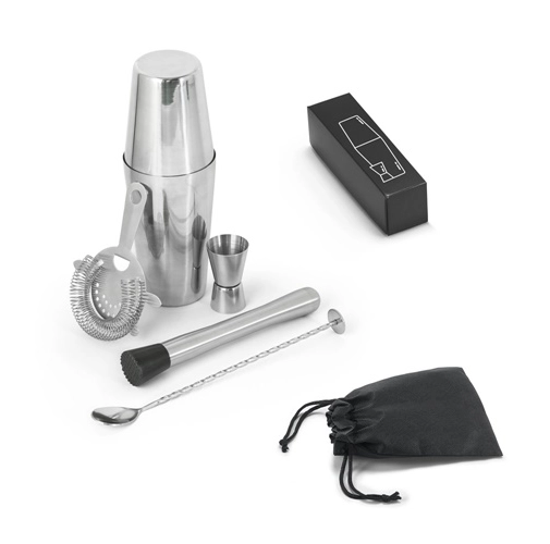 BRAMBLE. Set de coctelería de acero inoxidable de 6 piezas