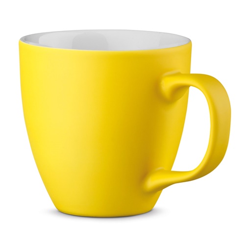 yellow PANTHONY MAT. Taza de porcelana de 450 mL