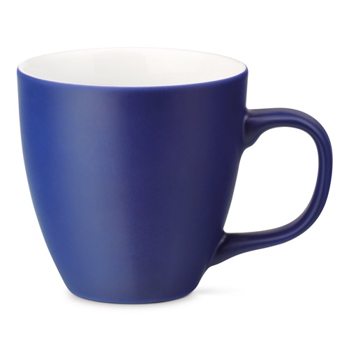 azul royal PANTHONY MAT. Taza de porcelana de 450 mL