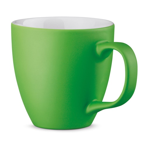 verde claro PANTHONY MAT. Taza de porcelana de 450 mL