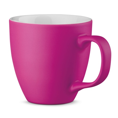 rosa oscuro PANTHONY MAT. Taza de porcelana de 450 mL