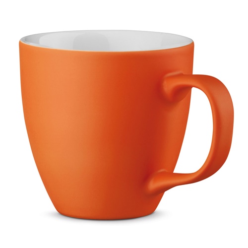 orange PANTHONY MAT. Taza de porcelana de 450 mL