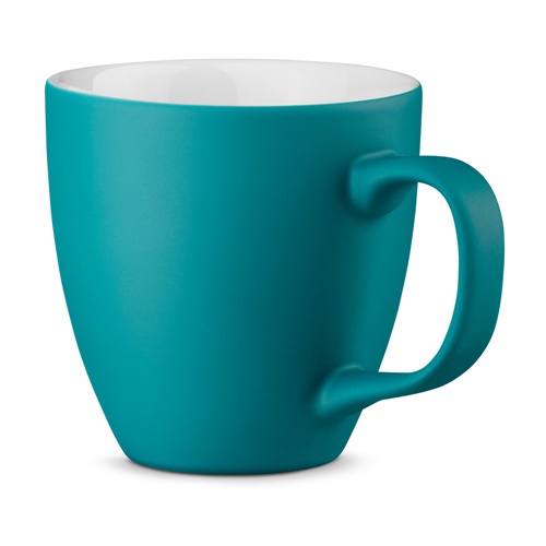 turquesa PANTHONY MAT. Taza de porcelana de 450 mL
