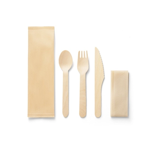 SUYA. Juego de cubiertos de madera