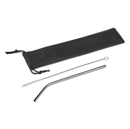 COCKTAIL. Pajita de acero inoxidable reutilizable