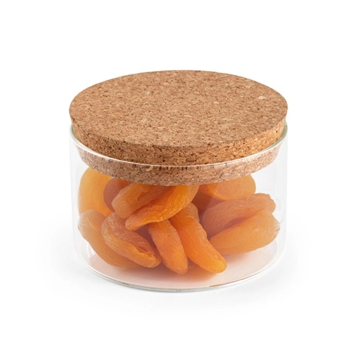 SPICE 380. Botella de vidrio de borosilicato con tapa de corcho 380ml