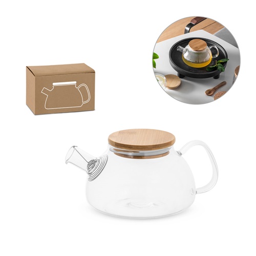 SNEAD. tetera de vidrio de borosilicato de 750ml