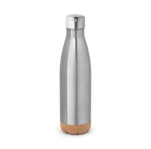 cromado satinado SOLBERG. Botella termo 560 mL